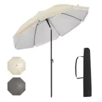 Sonnenschirm Strandschirm 160 cm – neigbar & höhenverstellbar mit Tragetasche, UV-Schutz für Strand, Garten & Balkon Bild 3