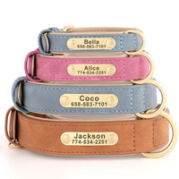 Personalisiertes Hundehalsband mit Gravur – PU-Leder, Namensschild & ID-Tag Bild 5