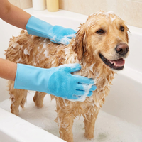 Fellpflege-Handschuh für Hunde & Katzen – Wasch-, Massage- & Tierhaar-Entferner Bild 3