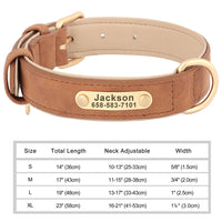 Personalisiertes Hundehalsband mit Gravur – PU-Leder, Namensschild & ID-Tag Bild 8