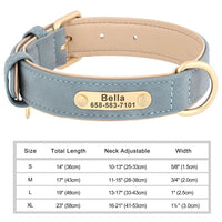 Personalisiertes Hundehalsband mit Gravur – PU-Leder, Namensschild & ID-Tag Bild 9