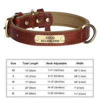 Personalisiertes Hundehalsband mit Gravur – PU-Leder, Namensschild & ID-Tag Bild 10